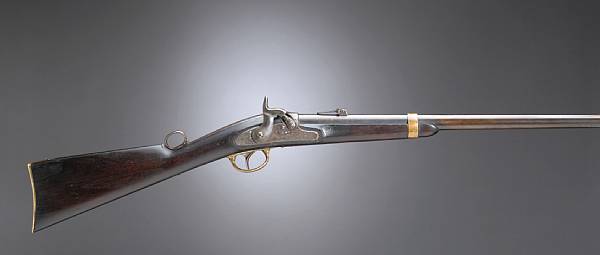 Appraisal: An unmarked Joslyn Model 'Monkey Tail' breechloading percussion carbine Serial