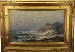 Appraisal: James Gale Tyler - Coastal scene with waves crashing Signed