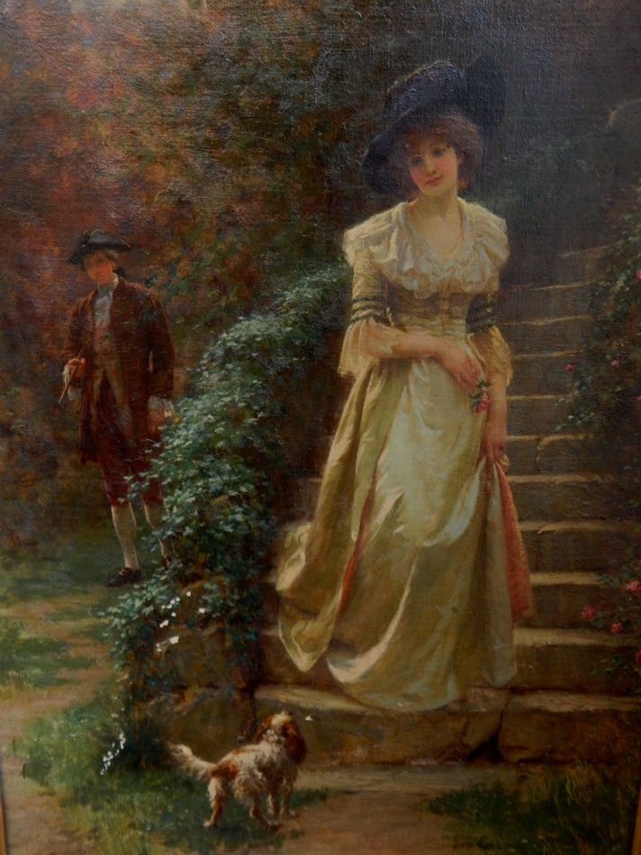 Appraisal: James Doyle Penrose - The Trysting Place oil on canvas