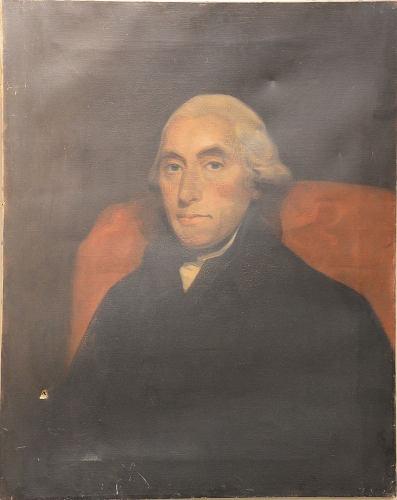 Appraisal: Portrait of Joseph Black - oil on canvas th century