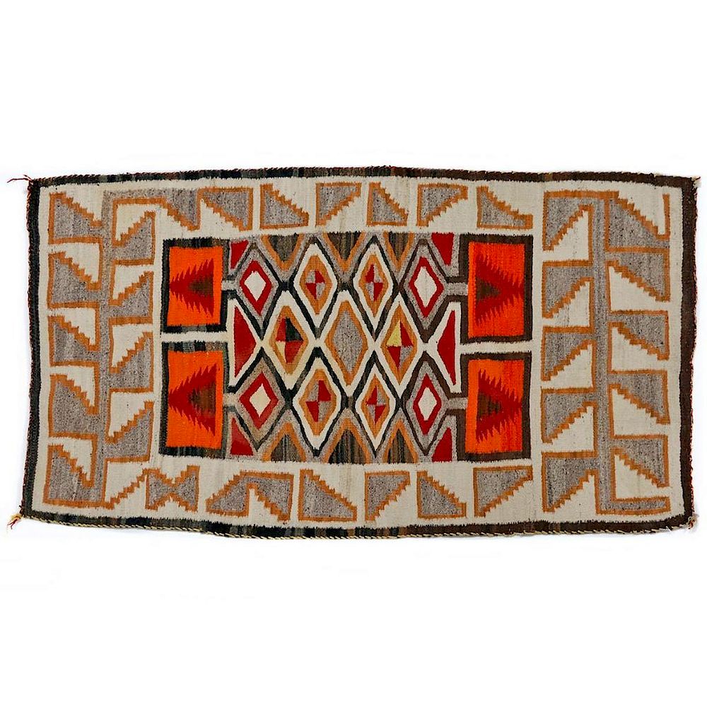 Appraisal: A Navajo Teec Nos Pos Rug Size ft in x