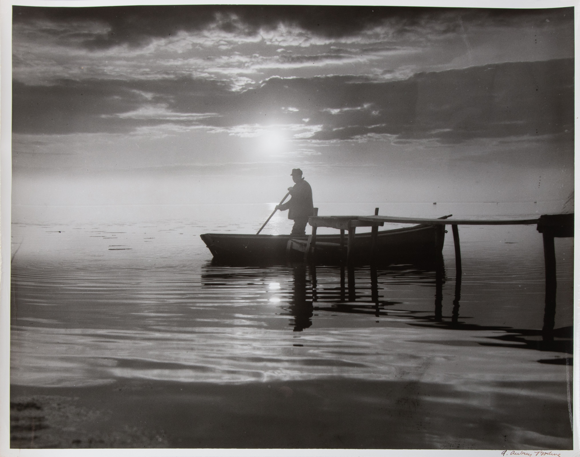 Appraisal: A AUBREY BODINE CHESAPEAKE BAY GELATIN SILVER PRINT American -