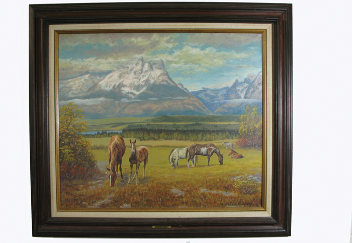 Appraisal: FREDERICK L TED HUBBARD OIL ON CANVAS Mt Vernon Washington