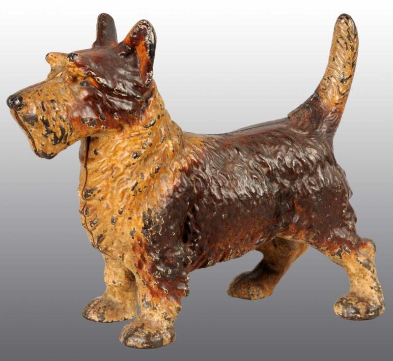 Appraisal: Cast Iron Standing Scottie Doorstop Description Made by National Foundry