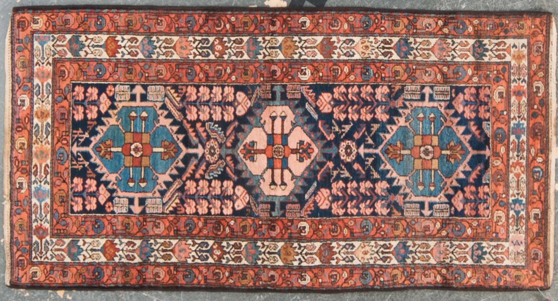 Appraisal: Semi-antique Hamadan rug x Persia circa