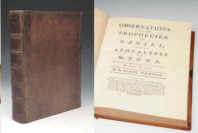 Appraisal: NEWTON Sir Isaac Observations upon The Prophecies of Daniel and