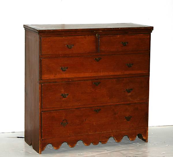 Appraisal: A New England pine blanket chest late th early th