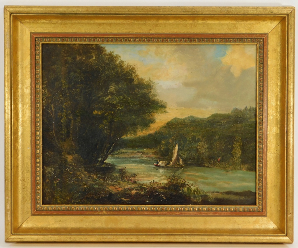 Appraisal: C ENGLISH ROMANTICIST O B LANDSCAPE PAINTING England th CenturyNaturalist