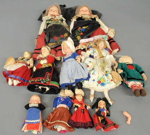 Appraisal: Group of tourist dolls from various countries