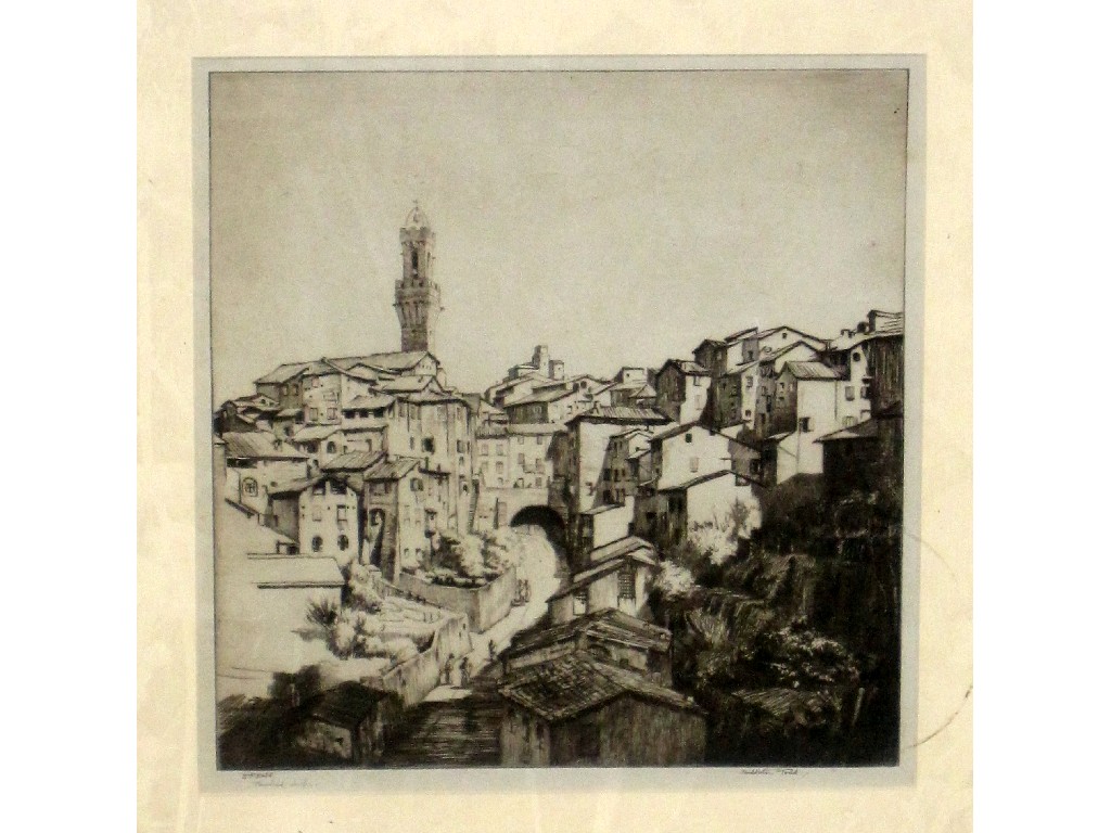 Appraisal: ARTHUR RALPH MIDDLETON TODD RA RE Etching 'Liena' signed and