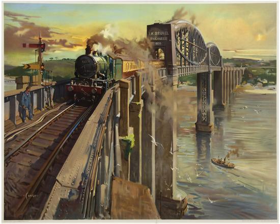 Appraisal: CUNEO TerenceROYAL ALBERT BRIDGE SALTASH British Railways lithograph in colours