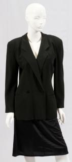 Appraisal: GIORGIO ARMANI BLACK WOOL JACKET GIORGIO ARMANI BLACK WOOL JACKET