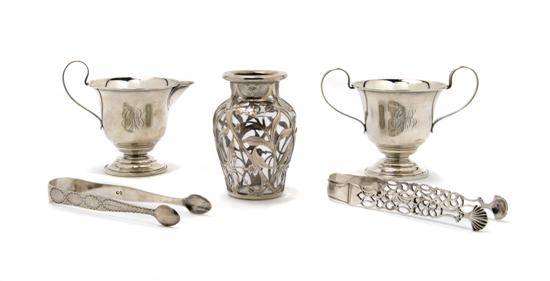 Appraisal: An American Sterling Silver Creamer and Sugar Clarence A Vanderbilt