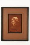 Appraisal: SIGNED THEATRICAL PHOTO - Sepia Silver Bromide Profile Portrait of