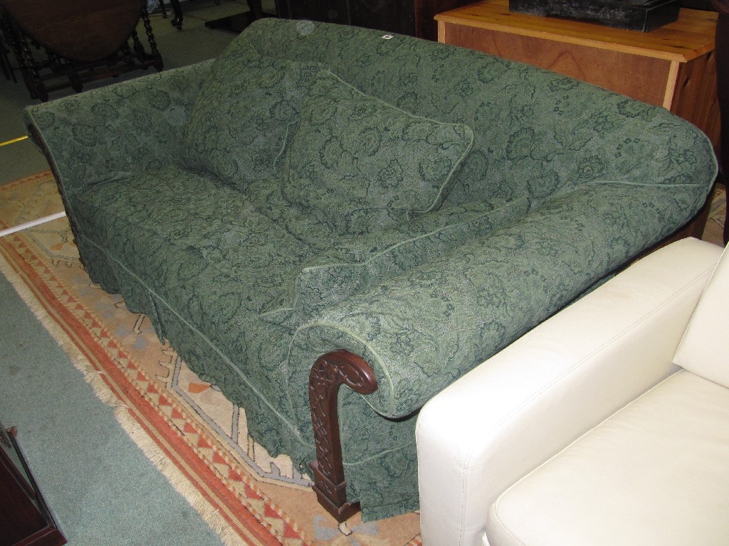 Appraisal: Oak framed two seater settee