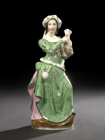 Appraisal: Rare Paris Porcelain Personage Veilleuse third quarter th century in