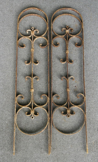 Appraisal: Set of Twelve Late Victorian Wrought-Iron Fencing Panels in scroll