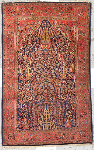 Appraisal: A Kashan rug Central Persia circa size approximately ft in