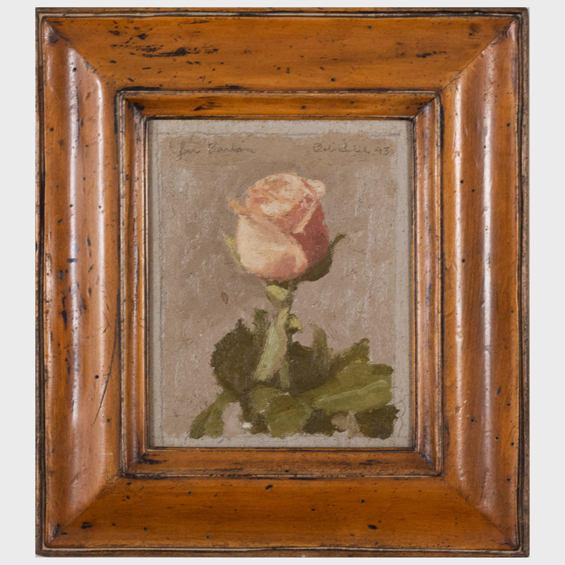 Appraisal: Robert M Kulicke - Study Pale Pink Rose Oil on