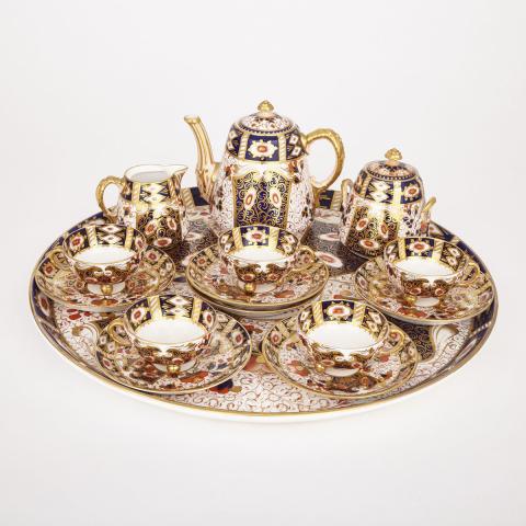 Appraisal: Davenport Imari Tea Service late th century comprising fifteen pieces