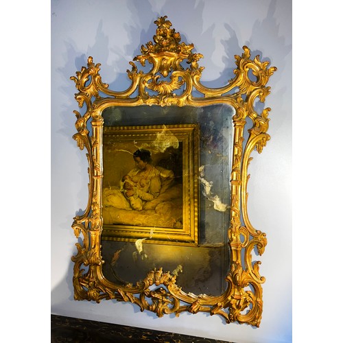 Appraisal: Fine quality large decorative Rococo revival gilt surround mirror large