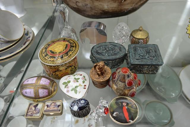 Appraisal: LARGE COLLECTION ITEMS INCL TRINKET BOXES EGGS ETC