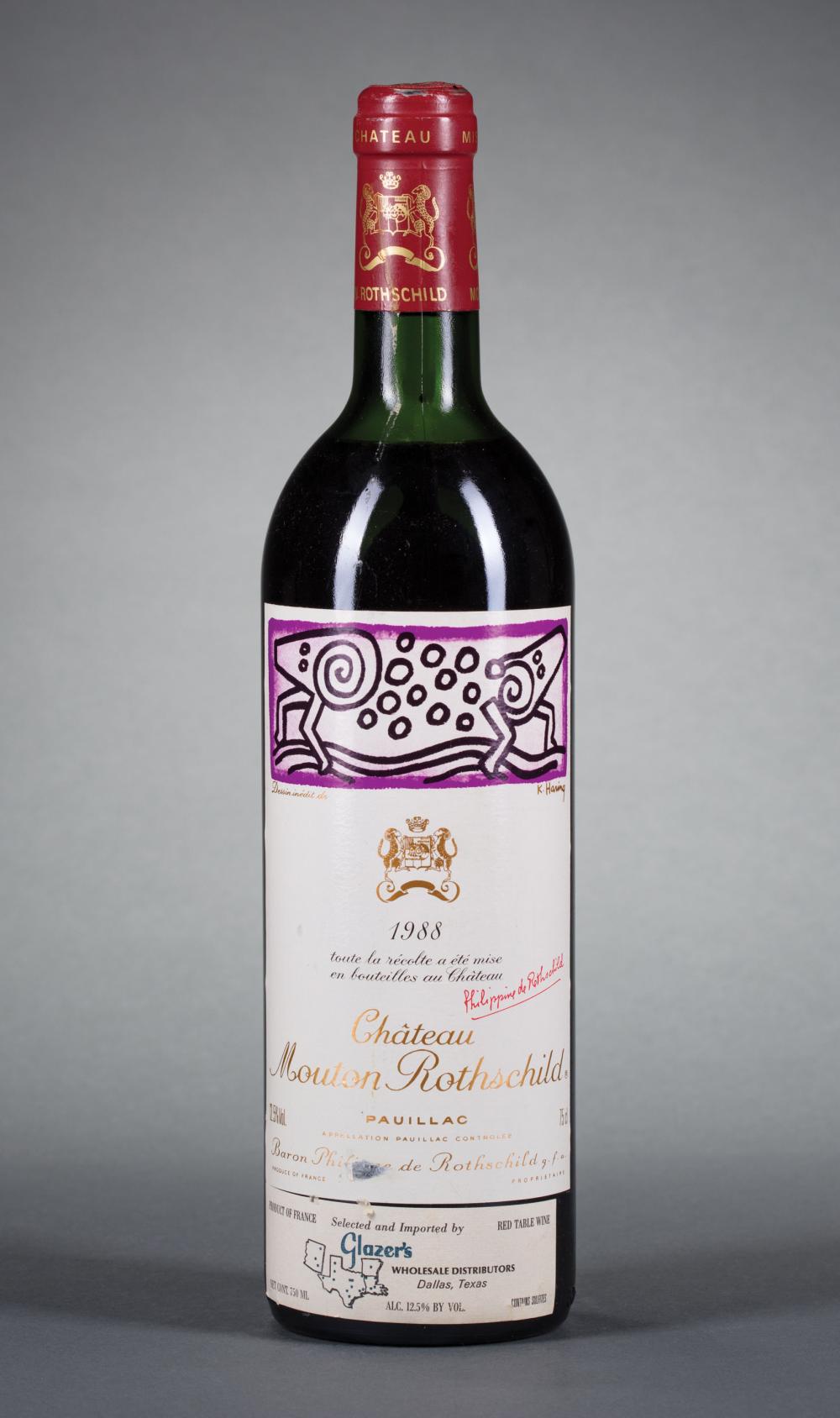 Appraisal: Mouton Rothschild Artist Label Series Ch teau Mouton Rothschild Pauillac