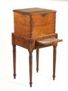 Appraisal: SUGAR CHEST - Circa two part Southern walnut sugar chest