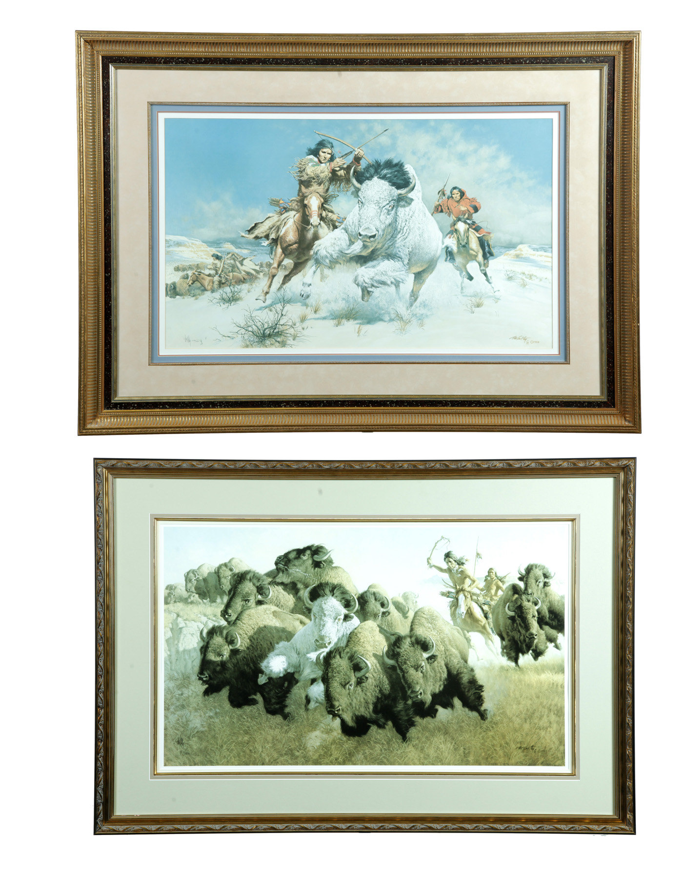 Appraisal: TWO FRAMED LIMITED EDITION PRINTS BY FRANK MCCARTHY - American