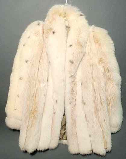 Appraisal: Christian Dior lynx fur jacket ladies size or car coat