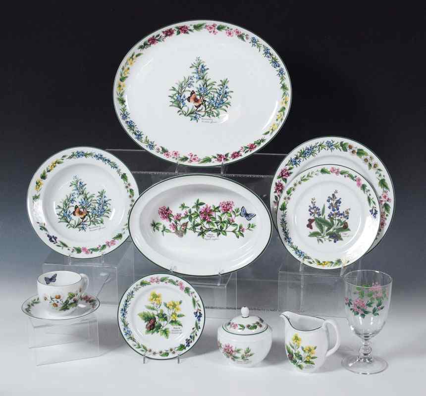 Appraisal: ROYAL WORCESTER ''WORCESTER HERBS'' CHINA SERVICE Approx pieces to include