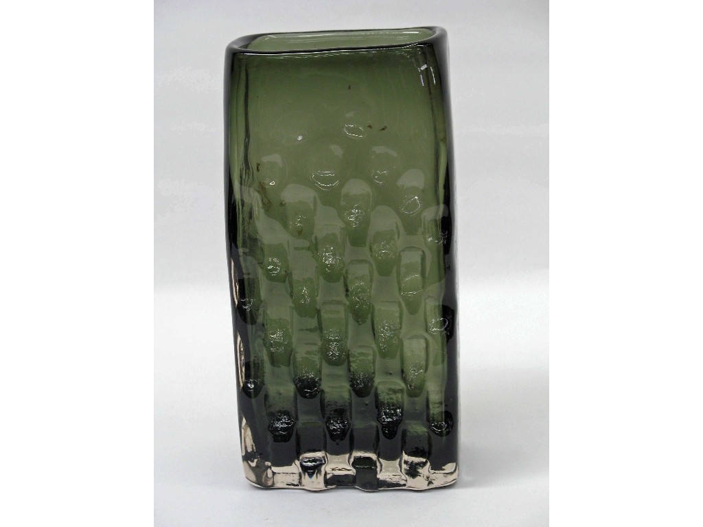 Appraisal: A grey Whitefriars glass vase -