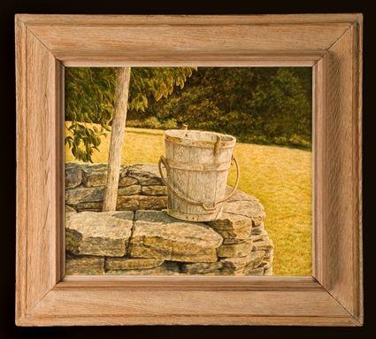 Appraisal: ARMAND LAMONTAGNE b WATER BUCKET AND WELL Oil on artistboard