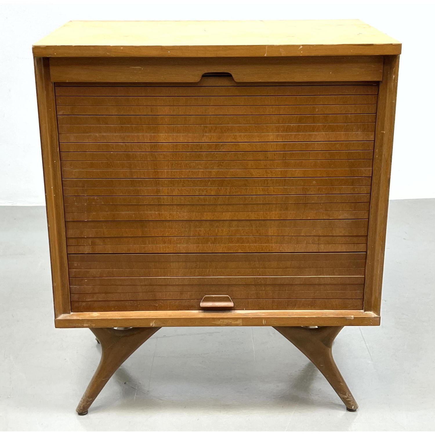 Appraisal: Vladimir Kagan attributed Cabinet Tambour front as is Dimensions H