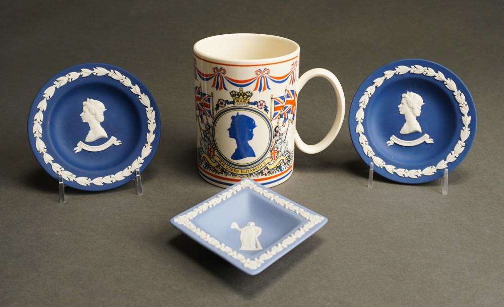 Appraisal: COLLECTION OF WEDGWOOD PORCELAIN AND JASPERWARE INCLUDING TWO BLUE JASPERWARE