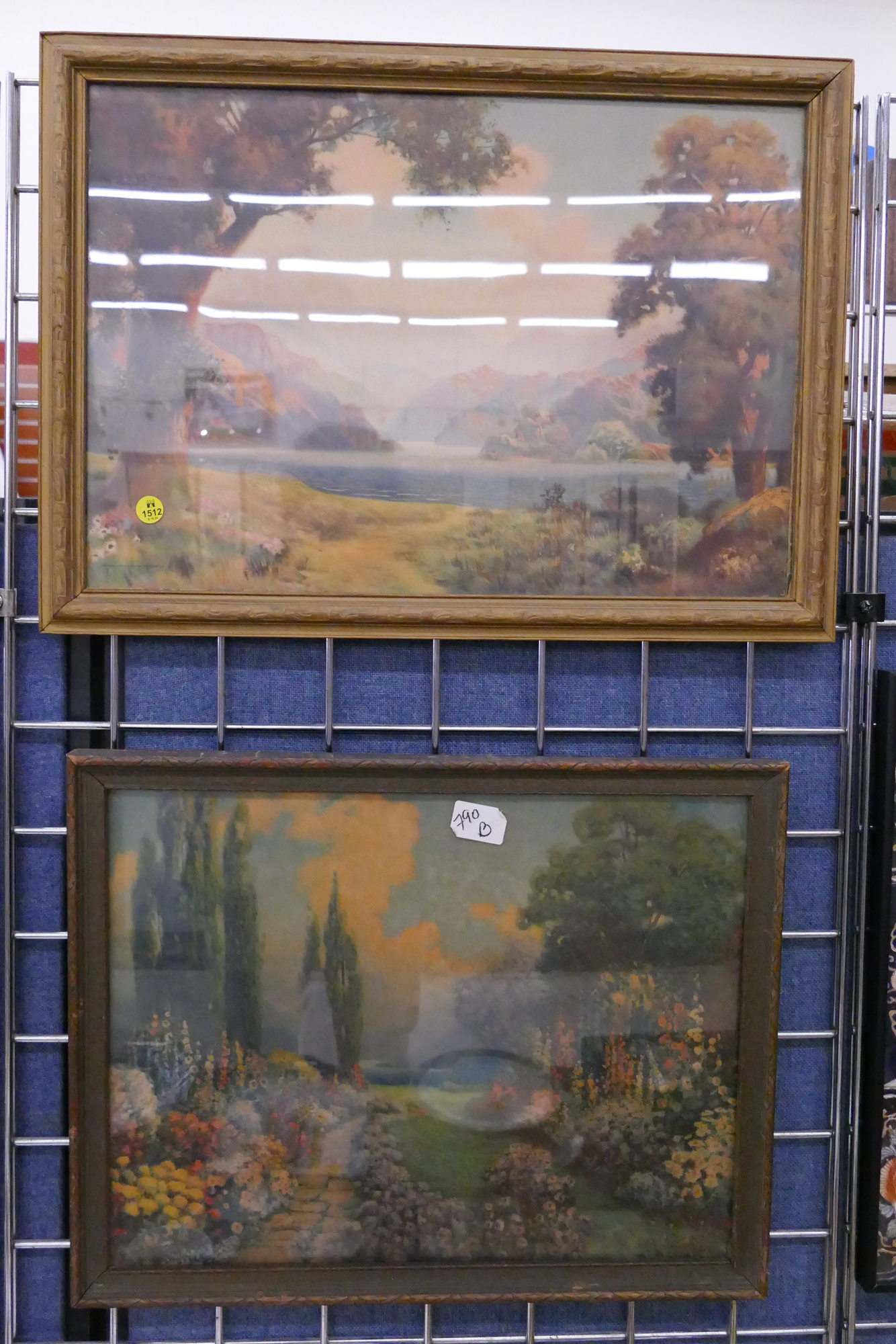 Appraisal: pc R Atkinson Fox Vintage Landscape Prints Framed- largest x