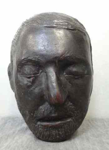 Appraisal: BASKIN Leonard Bronze Death Mask Signed on back with Bedi-Rassy