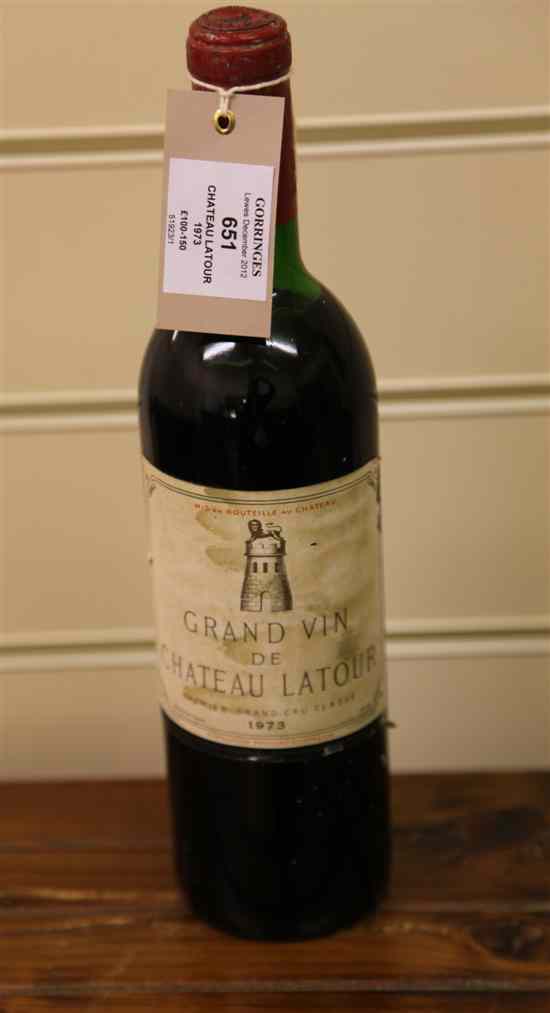 Appraisal: One bottle of Chateau Latour Premier Cru Classe Pauillac mid-upper