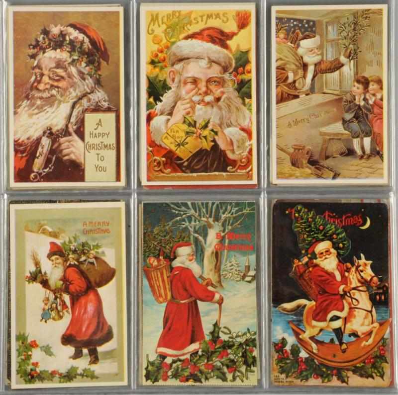 Appraisal: Lot of Santa Postcards Includes two Tucks and many rare