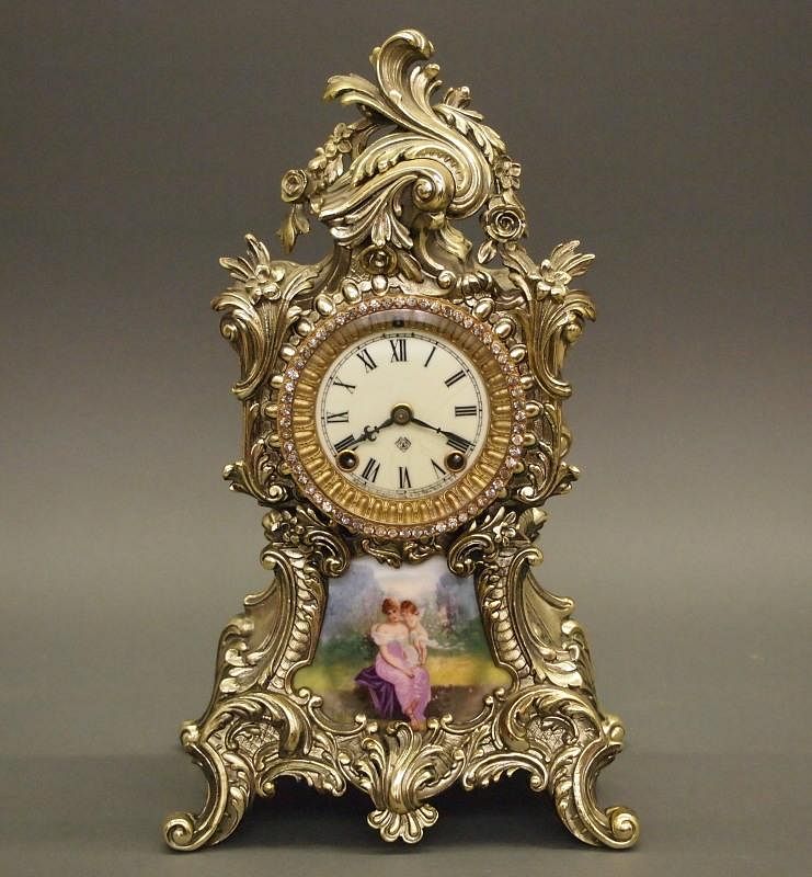 Appraisal: Ansonia French style clock A circa French style mantel clock