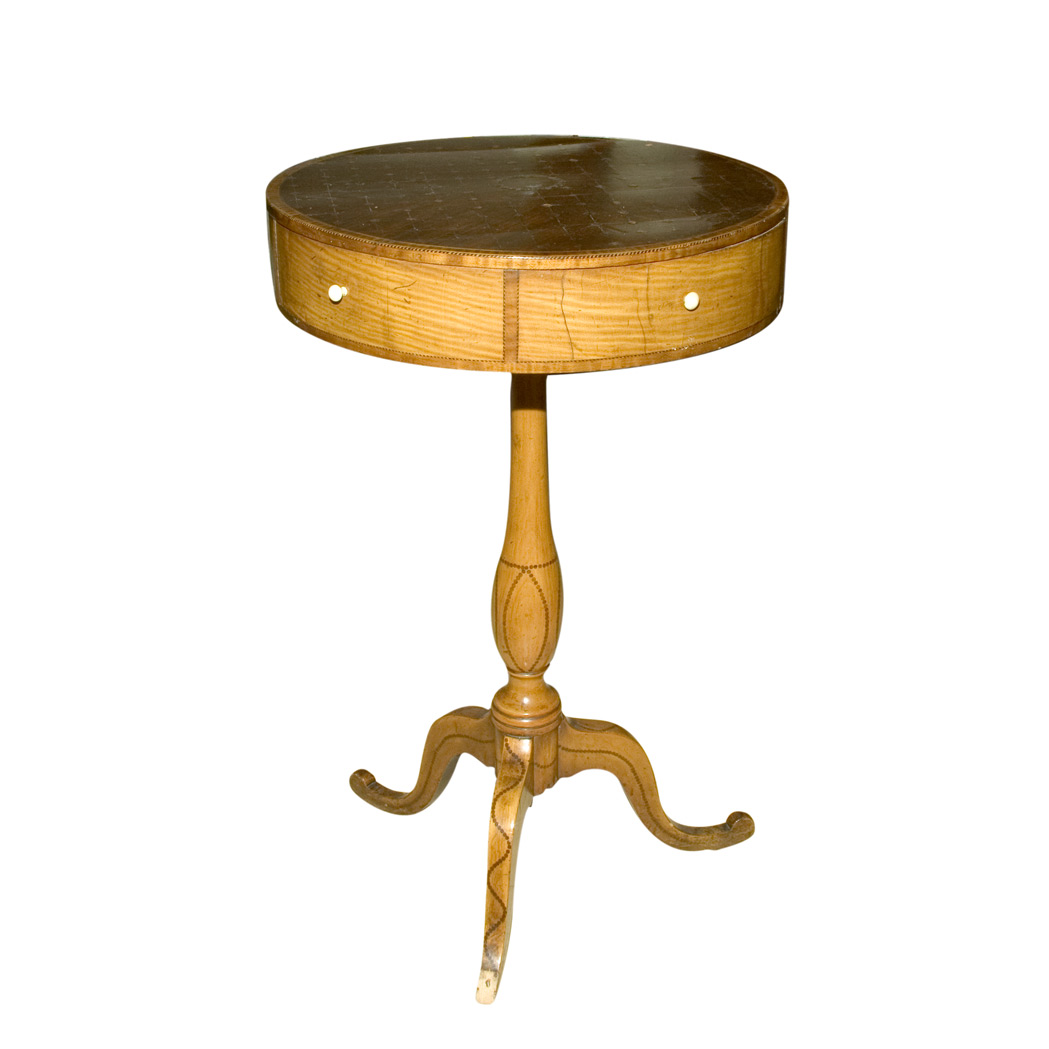 Appraisal: George III Harewood Sycamore and Marquetry Side Table Third quarter