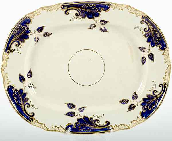 Appraisal: English Pearlware Platter English a pearlware platter with blue and