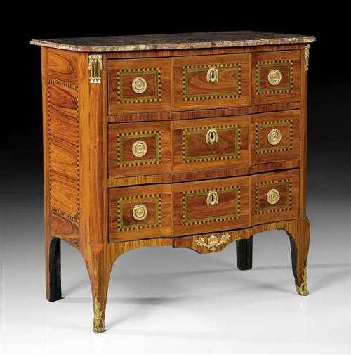 Appraisal: CHEST OF DRAWERS Transition stamped N L C LANNUIER Nicolas