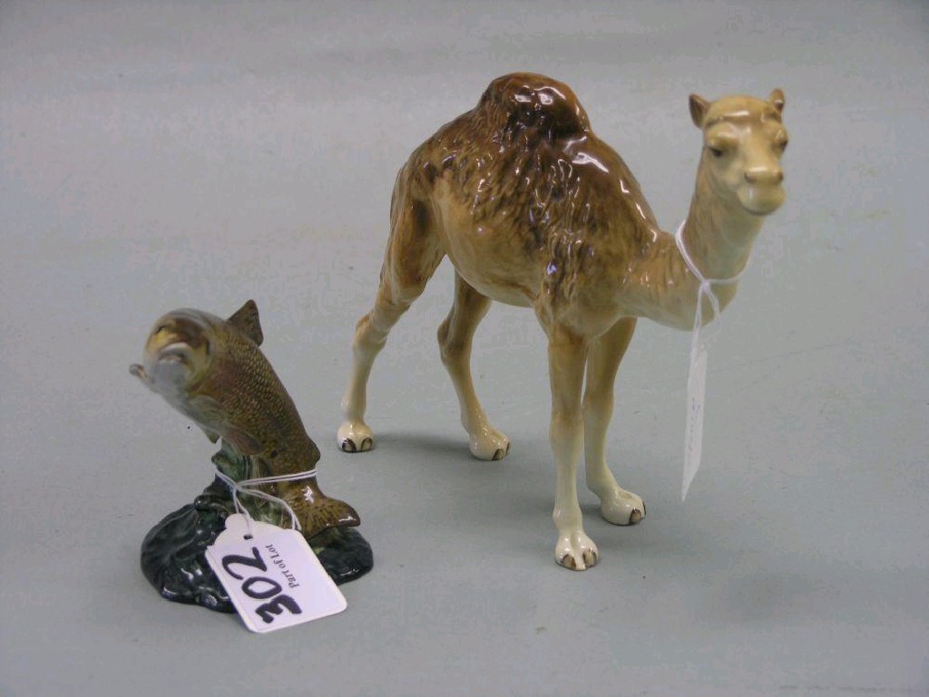 Appraisal: A Beswick Camel and a Trout Camel Trout