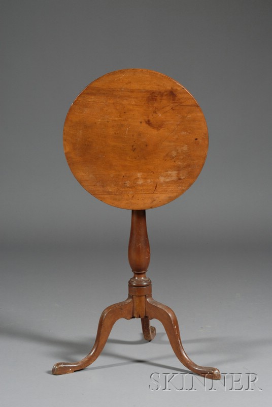 Appraisal: Federal Cherry Circular Tilt-top Candlestand New England late th century