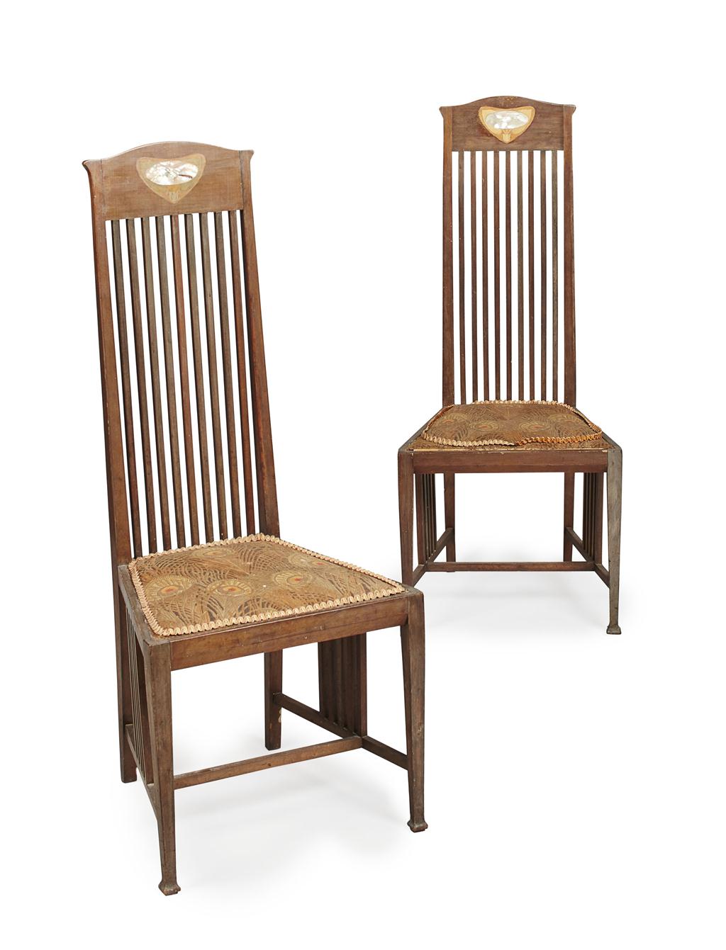 Appraisal: LEONARD WYBURD - FOR LIBERTY CO LONDON PAIR OF MAHOGANY