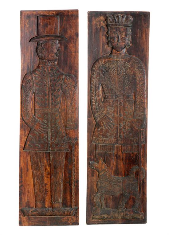 Appraisal: PAIR OF MONUMENTAL CAKE BOARDS American or European th century