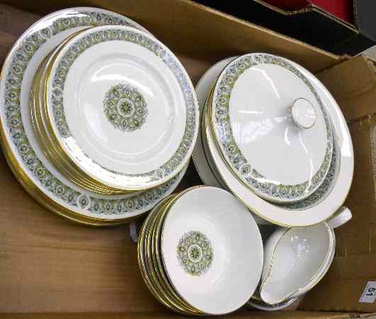 Appraisal: Royal Doulton Celtic Jewel Dinner Set comprising Tureens Dinner Plates