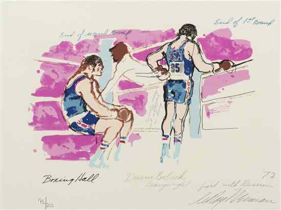 Appraisal: LeRoy Neiman American - XX Olympiad Boxing Hall silkscreen edition