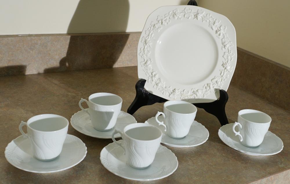 Appraisal: TEN-PIECE RICHARD GINORI ITALIAN PORCELAIN PARTIAL DEMITASSE SET TOGETHER WITH